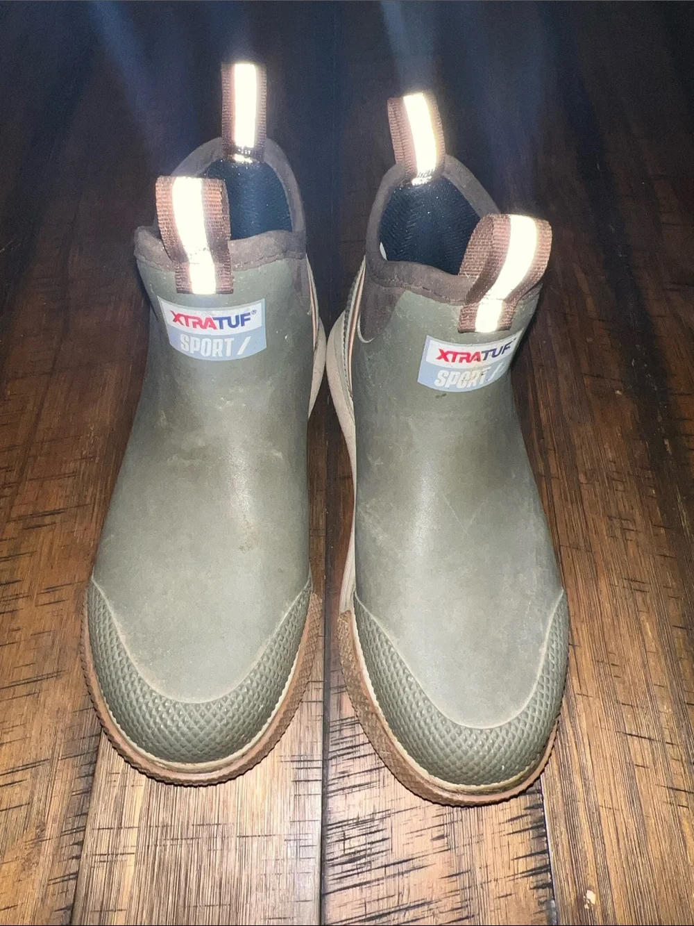 XTRatuf sport ankle deck boots in olive green